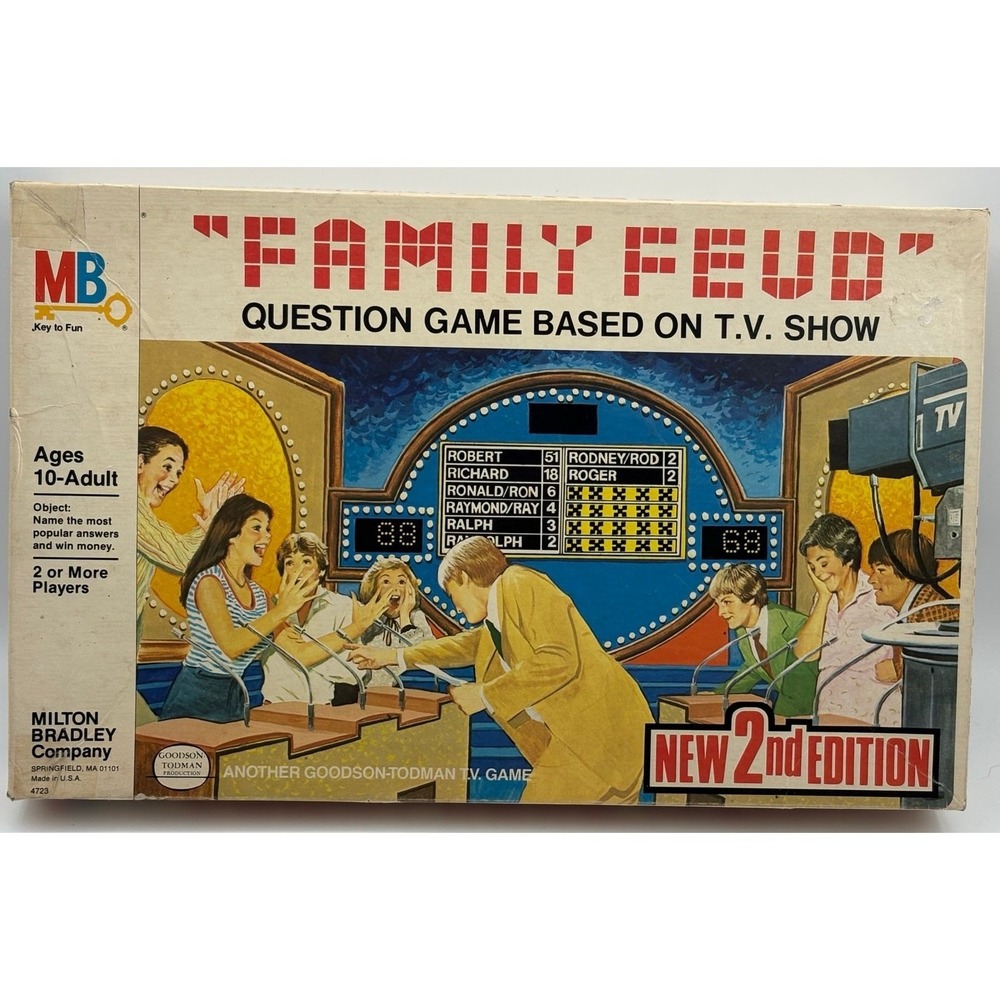 Family Feud 2nd Edition Milton Bradley Board Game Vintage 1978 Complete
